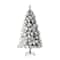 6ft. Pre-Lit Flocked Pine Artificial Christmas Tree, Warm White LED Lights
